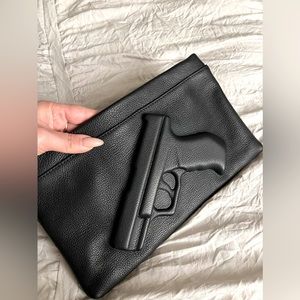 Sexy edgy authentic Velieger and Vandam clutch bag in mint condition